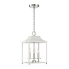 Savoy House Meridian  M30013WHPN 3-Lights 180W White with Polished Nickel Pendant