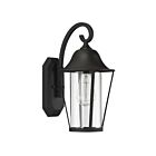 Savoy House Meridian M50023BK 1-Light 60W Matte Black Outdoor Wall Lantern
