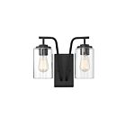 Savoy House Meridian M50042BK 2-Lights 120W Matte Black Outdoor Wall Lantern