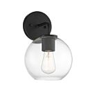 Savoy House Meridian M50044BK 1-Light 60W Matte Black Outdoor Wall Lantern