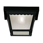 Savoy House Meridian M50058BK 1-Lights 60W Black Outdoor Flush Mount