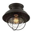 Savoy House Meridian M60009ORB 1-Lights 60W Oil Rubbed Bronze Flush Mount