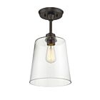 Savoy House Meridian M60010ORB 1-Lights 60W Oil Rubbed Bronze Semi Flush Mount