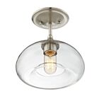 Savoy House Meridian M60017BN 1-Lights 60W Brushed Nickel Semi Flush Mount