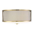 Savoy House Meridian M60018NB 3-Lights 180W Natural Brass Flush Mount