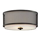 Savoy House Meridian M60018ORB 3-Lights 180W Oil Rubbed Bronze Flush Mount