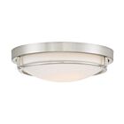 Savoy House Meridian M60019BN 2-Lights 120W Brushed Nickel Flush Mount