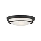 Savoy House Meridian M60019MBK 2-Lights 120W Matte Black Semi Flush Mount