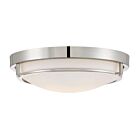 Savoy House Meridian M60019PN 2-Lights 120W Polished Nickel Flush Mount
