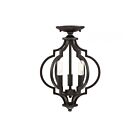 Savoy House Meridian M60055ORB 3-Lights 180W Oil Rubbed Bronze Convertible Semi Flush Mount or Chain Pendant