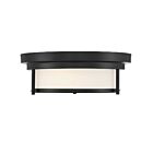 Savoy House Meridian M60062MBK 2-Lights 120W Matte Black Flush Mount