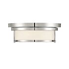 Savoy House Meridian M60062PN 2-Lights 120W Polished Nickel Flush Mount