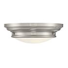 Savoy House Meridian M60063BN 2-Lights 120W Brushed Nickel Flush Mount