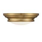 Savoy House Meridian M60063NB 2-Lights 120W Natural Brass Flush Mount