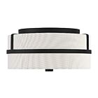 Savoy House Meridian M60065MBK 2-Lights 120W Matte Black Flush Mount