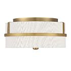 Savoy House Meridian M60065NB 2-Lights 120W Natural Brass Flush Mount