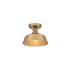 Savoy House Meridian M60068NB 1-Lights 60W Natural Brass Semi Flush Mount