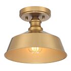 Savoy House Meridian M60068NB 1-Lights 60W Natural Brass Semi Flush Mount