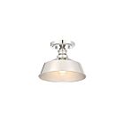 Savoy House Meridian M60068PN 1-Lights 60W Polished Nickel Semi Flush Mount