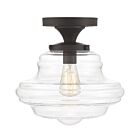 Savoy House Meridian M60069ORB 1-Lights 60W Oil Rubbed Bronze Semi Flush Mount