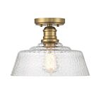Savoy House Meridian M60070NB 1-Lights 60W Natural Brass Semi Flush Mount