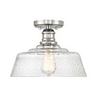 Savoy House Meridian M60070PN 1-Lights 60W Polished Nickel Semi Flush Mount