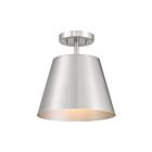 Savoy House M60076BN 1-Light 60W Brushed Nickel Semi Flush Mount