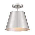 Savoy House M60076BN 1-Light 60W Brushed Nickel Semi Flush Mount