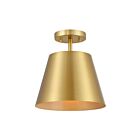 Savoy House M60076NB 1-Light 60W Natural Brass Semi Flush Mount