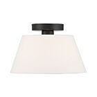 Savoy House M60077MBK 3-Lights 180W Matte Black Semi Flush Mount