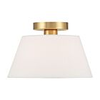 Savoy House M60077NB 3-Lights 180W Natural Brass Semi Flush Mount