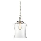 Savoy House Meridian  M70019BN 1-Lights 60W Brushed Nickel Mini Pendant