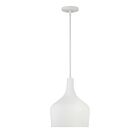 Savoy House Meridian  M70020BQW 1-Lights 60W Bisque White Pendant