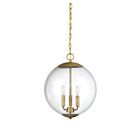 Savoy House Meridian  M70060NB 3-Lights 180W Natural Brass Pendant
