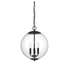 Savoy House Meridian  M70060ORB 3-Lights 180W Oil Rubbed Bronze Pendant