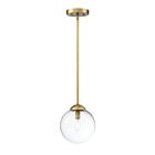 Savoy House Meridian  M70067NB 1-Lights 60W Natural Brass Mini Pendant