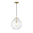Savoy House Meridian  M70068NB 1-Lights 60W Natural Brass Mini Pendant