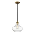 Savoy House Meridian  M70080NB 1-Lights 60W Natural Brass Mini Pendant