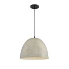 Savoy House Meridian  M70093CMBK 1-Lights 60W Concrete with Matte Black Pendant