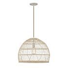 Savoy House Meridian  M70106NR 1-Lights 60W Natural Rattan with a Matching Socket Pendant
