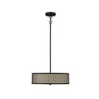 Savoy House Meridian  M70108MBK 3-Lights 180W Matte Black Pendant