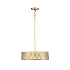 Savoy House Meridian  M70108NB 3-Lights 180W Natural Brass Pendant