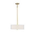 Savoy House Meridian M70109NB 3-Lights 180W Warm Brass Pendant