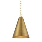 Savoy House Meridian M70112NB 1-Lights 60W Natural Brass Pendant