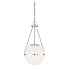 Savoy House Meridian  M7025CH 1-Lights 60W Chrome Pendant
