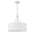 Savoy House Meridian M7040BQW 4-Lights 240W Bisque White Pendant