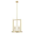Savoy House M7044NB 4-Lights 240W Natural Brass Pendant