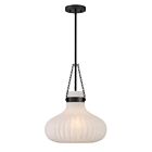 Savoy House M7046MBK 1-Light 60W Matte Black Pendant