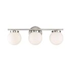 Savoy House Meridian M80023BN 3-Lights 180W Brushed Nickel Vanity Light