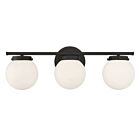 Savoy House Meridian M80023MBK 3-Lights 180W Matte Black Vanity Light